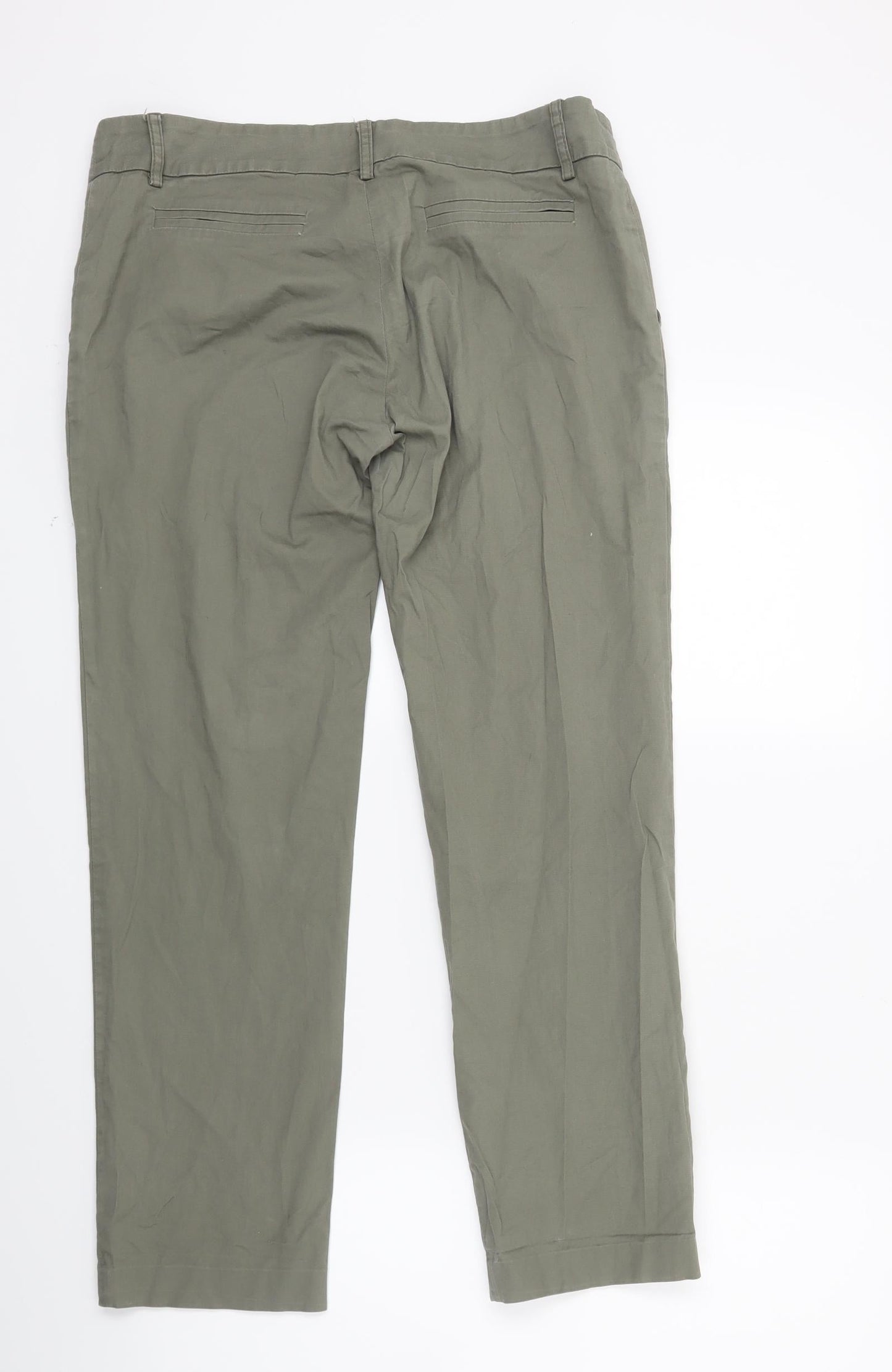 Cam Womens Green   Chino Trousers Size M L25 in
