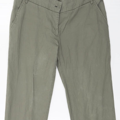 Cam Womens Green   Chino Trousers Size M L25 in