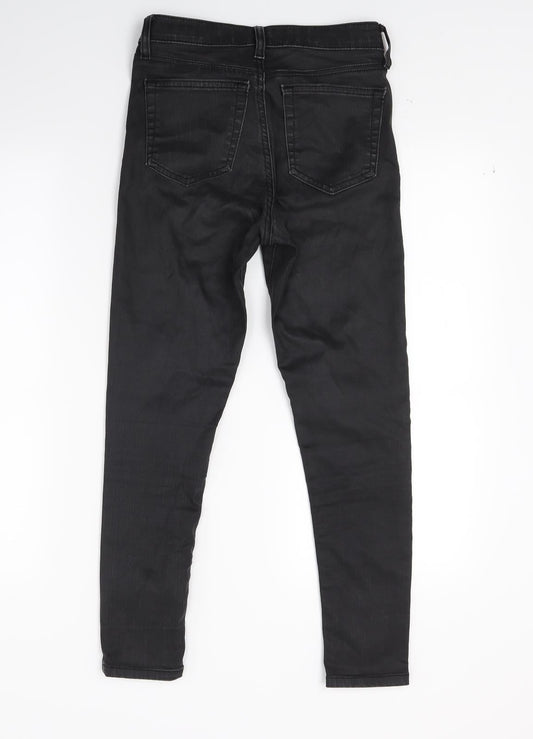 Topshop Womens Black  Denim Skinny Jeans Size 25 in L23 in
