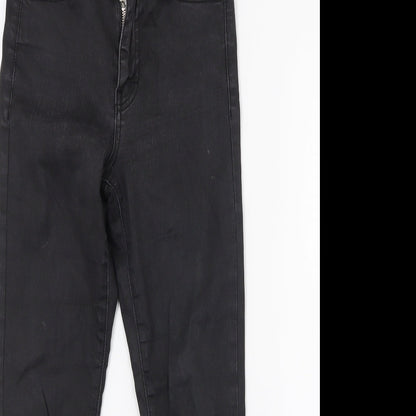 Topshop Womens Black  Denim Skinny Jeans Size 25 in L23 in