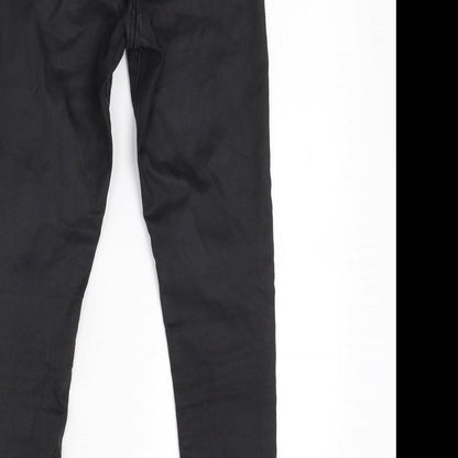 Topshop Womens Black  Denim Skinny Jeans Size 25 in L23 in