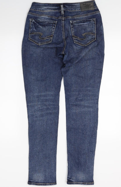 Silver Womens Blue  Denim Skinny Jeans Size 27 in L32 in