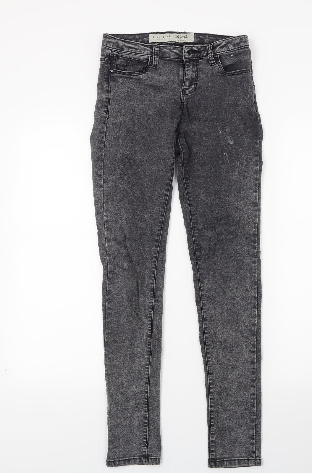 Primark Womens Black  Denim Skinny Jeans Size 8 L26 in