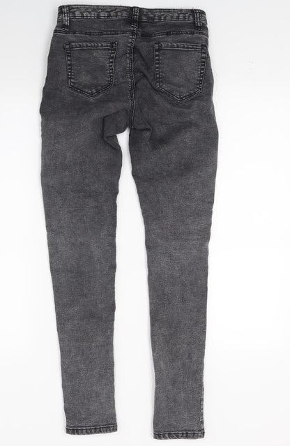 Primark Womens Black  Denim Skinny Jeans Size 8 L26 in