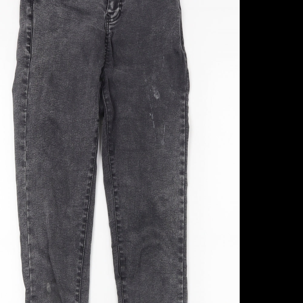 Primark Womens Black  Denim Skinny Jeans Size 8 L26 in