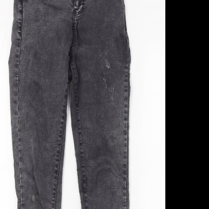 Primark Womens Black  Denim Skinny Jeans Size 8 L26 in