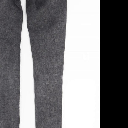 Primark Womens Black  Denim Skinny Jeans Size 8 L26 in