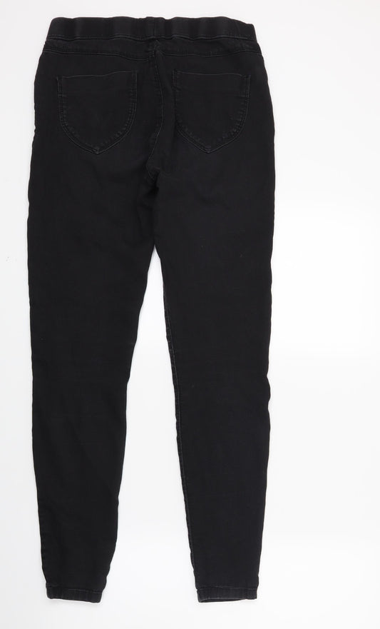 Dorothy Perkins Womens Black  Denim Skinny Jeans Size 10 L26 in