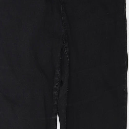 Dorothy Perkins Womens Black  Denim Skinny Jeans Size 10 L26 in
