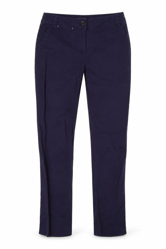 Front view of Tu women’s blue denim skinny jeans, size UK 10, 27-inch leg