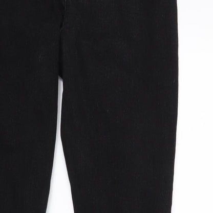 Boohooo Womens Black  Denim Skinny Jeans Size 12 L27 in