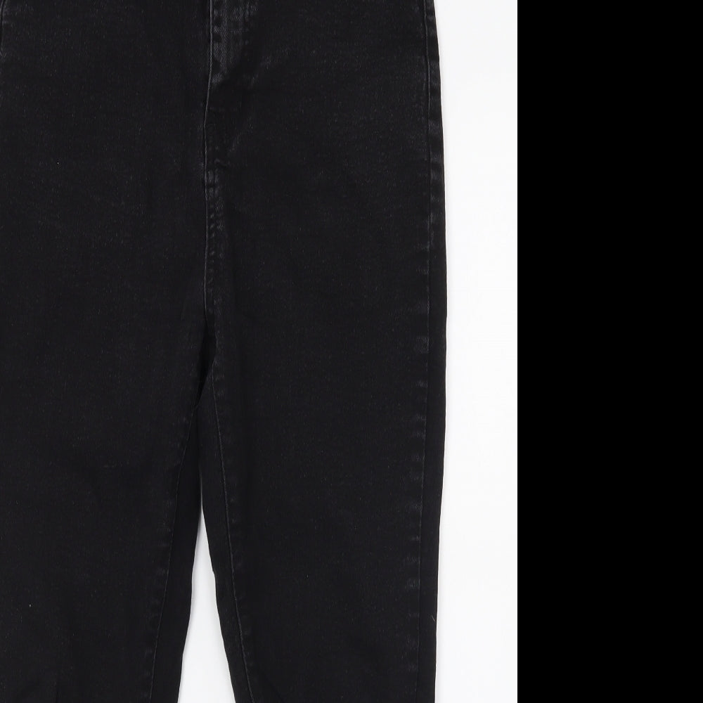 Boohoo Womens Black  Denim Skinny Jeans Size 12 L23 in
