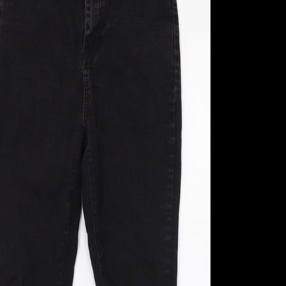 Boohoo Womens Black  Denim Skinny Jeans Size 12 L23 in