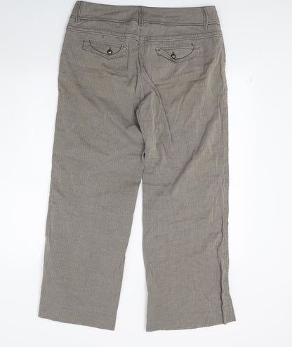 Womens UK Size 14 Olsen Regular Fit  Brown Trousers
