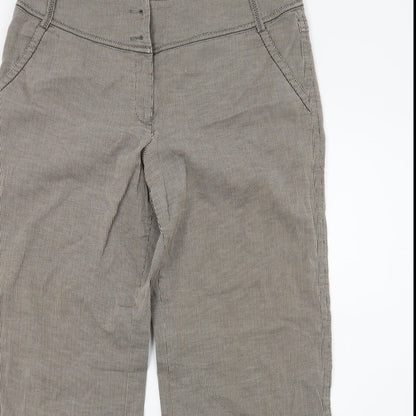 Womens UK Size 14 Olsen Regular Fit  Brown Trousers