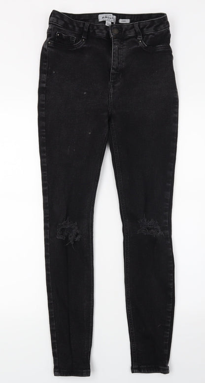New Look Womens Black  Denim Skinny Jeans Size 12 L20 in