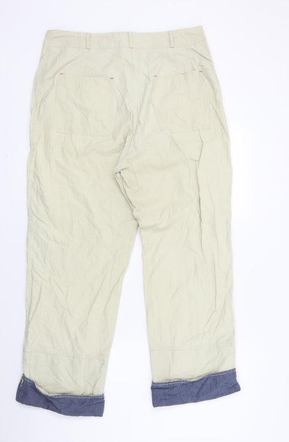 Womens UK Size 31 in Etam Regular Fit Chino Beige Trousers