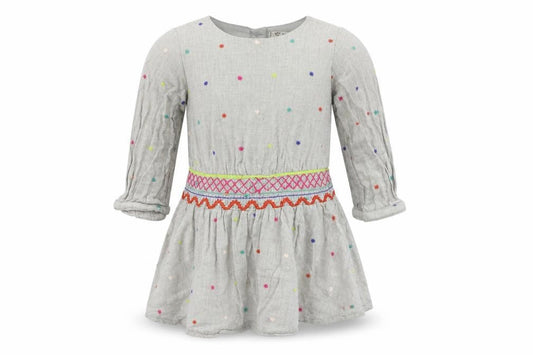 NEXT Girls Grey Polka Dot  A-Line  Size 12 Months