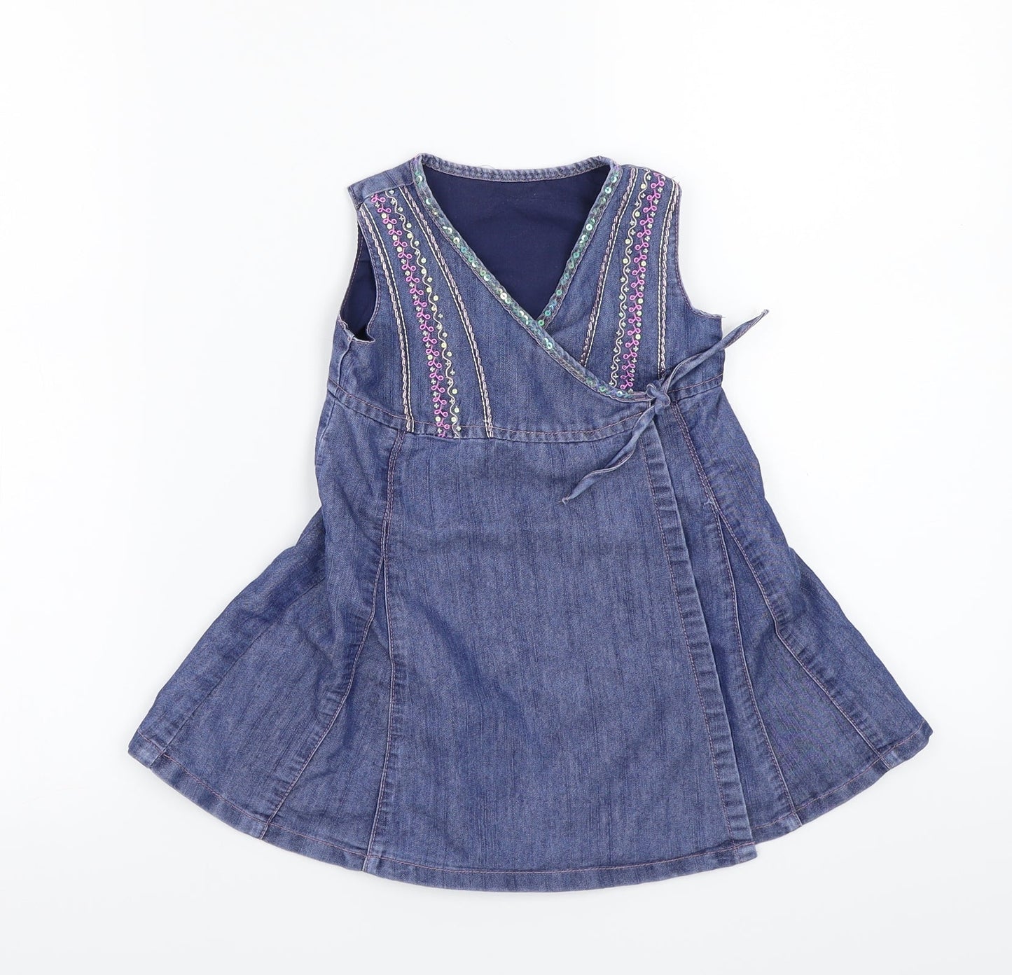 Mothercare Girls Blue   A-Line  Size 9-12 Months