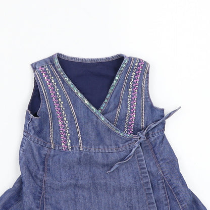 Mothercare Girls Blue   A-Line  Size 9-12 Months