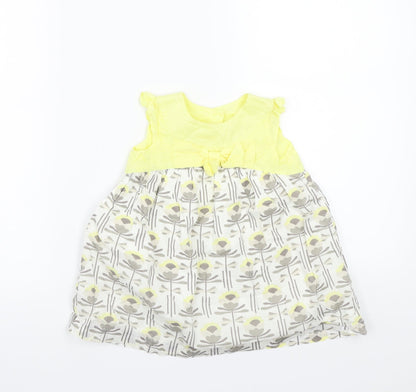 NEXT Girls Yellow   A-Line  Size 9-12 Months