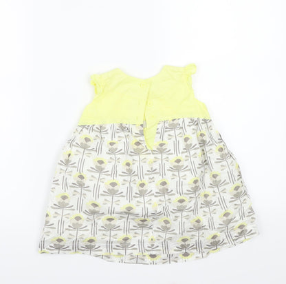 NEXT Girls Yellow   A-Line  Size 9-12 Months