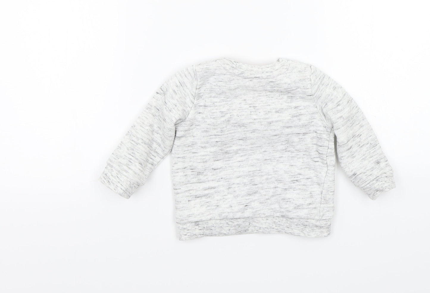 F&F Girls Grey   Pullover Jumper Size 3-6 Months