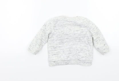 F&F Girls Grey   Pullover Jumper Size 3-6 Months