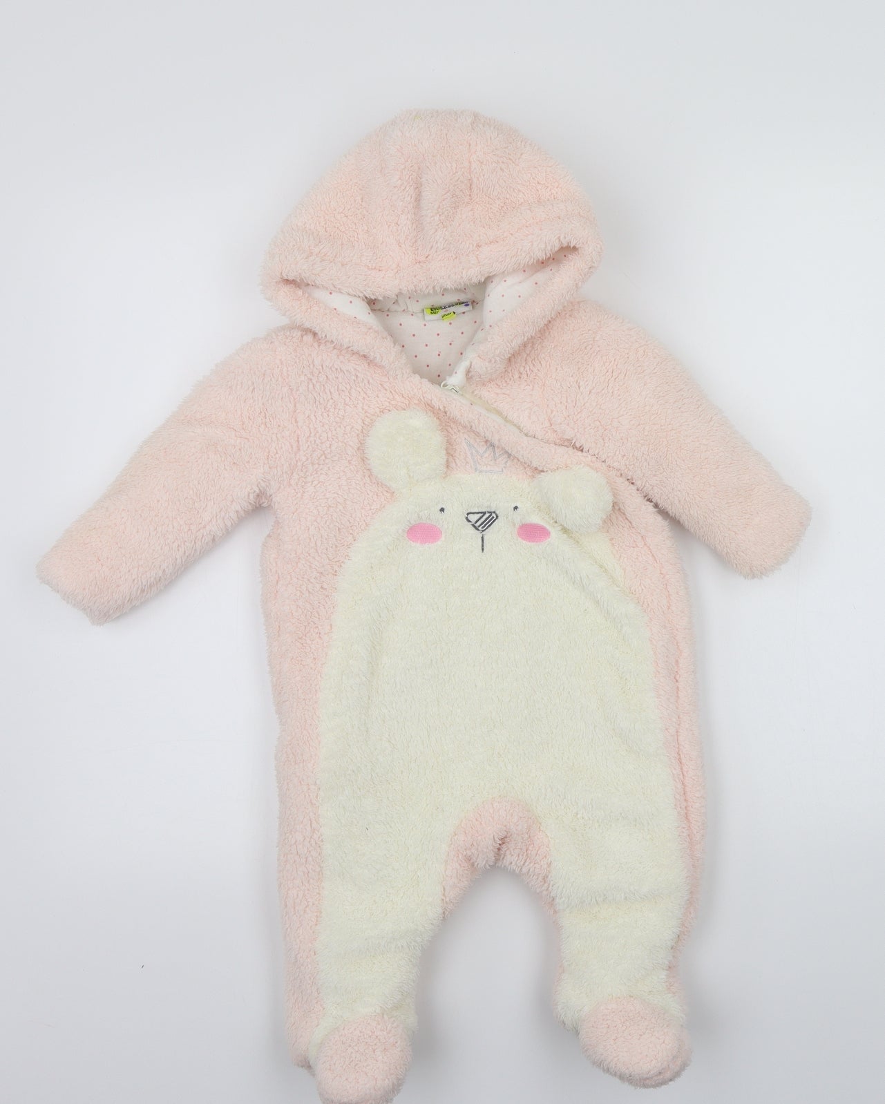 Hullabaloo  Girls Pink   Babygrow One-Piece Size 3-6 Months