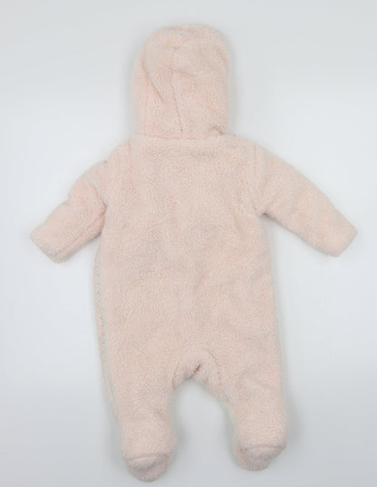 Hullabaloo  Girls Pink   Babygrow One-Piece Size 3-6 Months