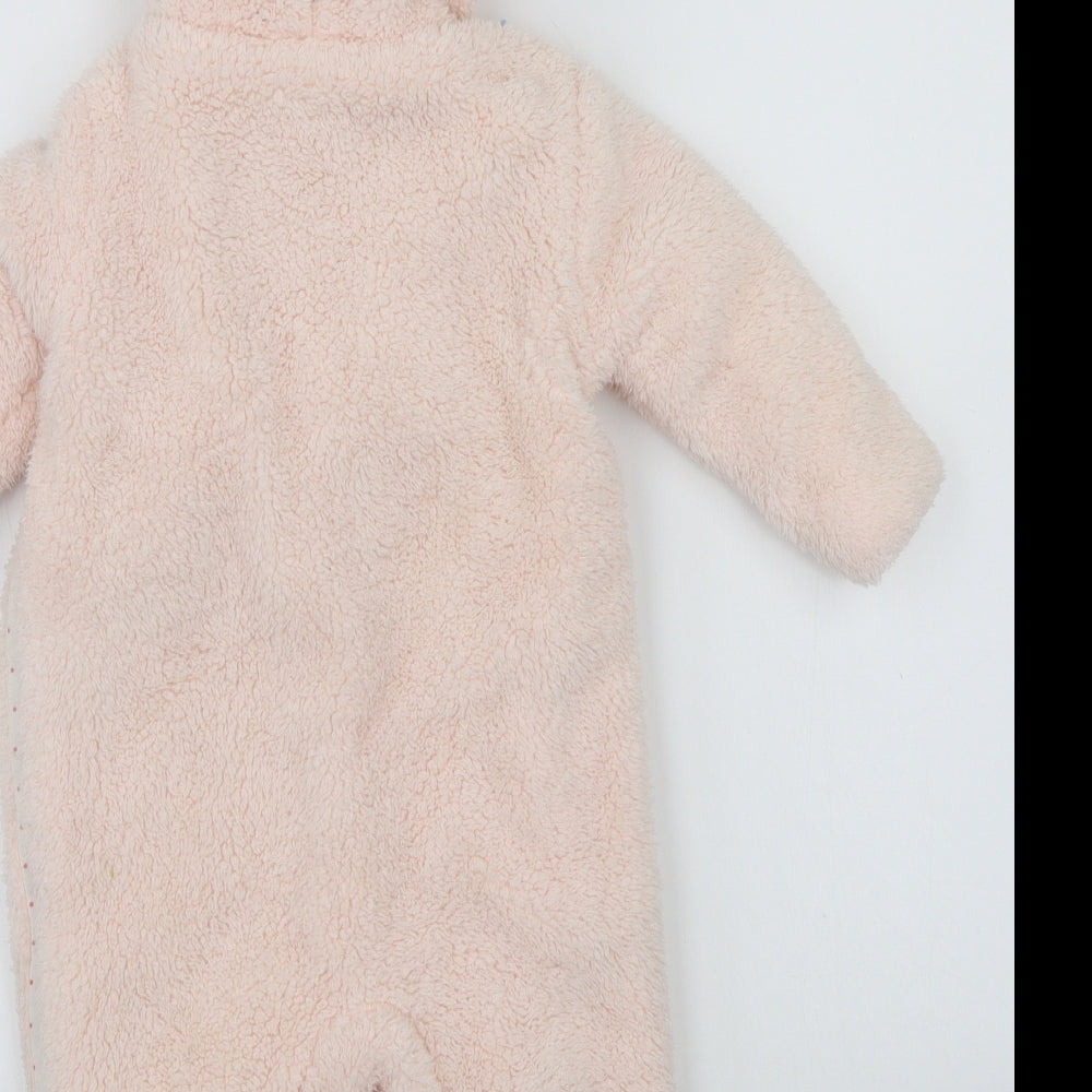 Hullabaloo  Girls Pink   Babygrow One-Piece Size 3-6 Months