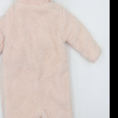Hullabaloo  Girls Pink   Babygrow One-Piece Size 3-6 Months
