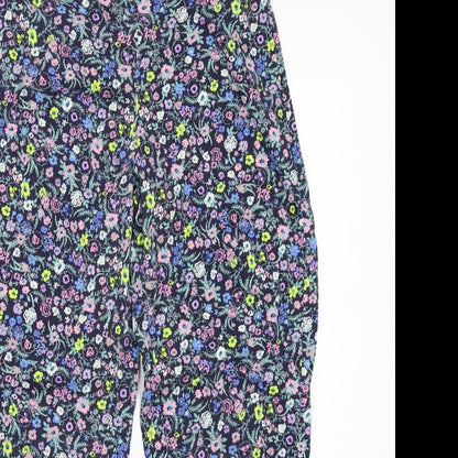 Womens UK Size 14 H&M Regular Fit  Blue Trousers