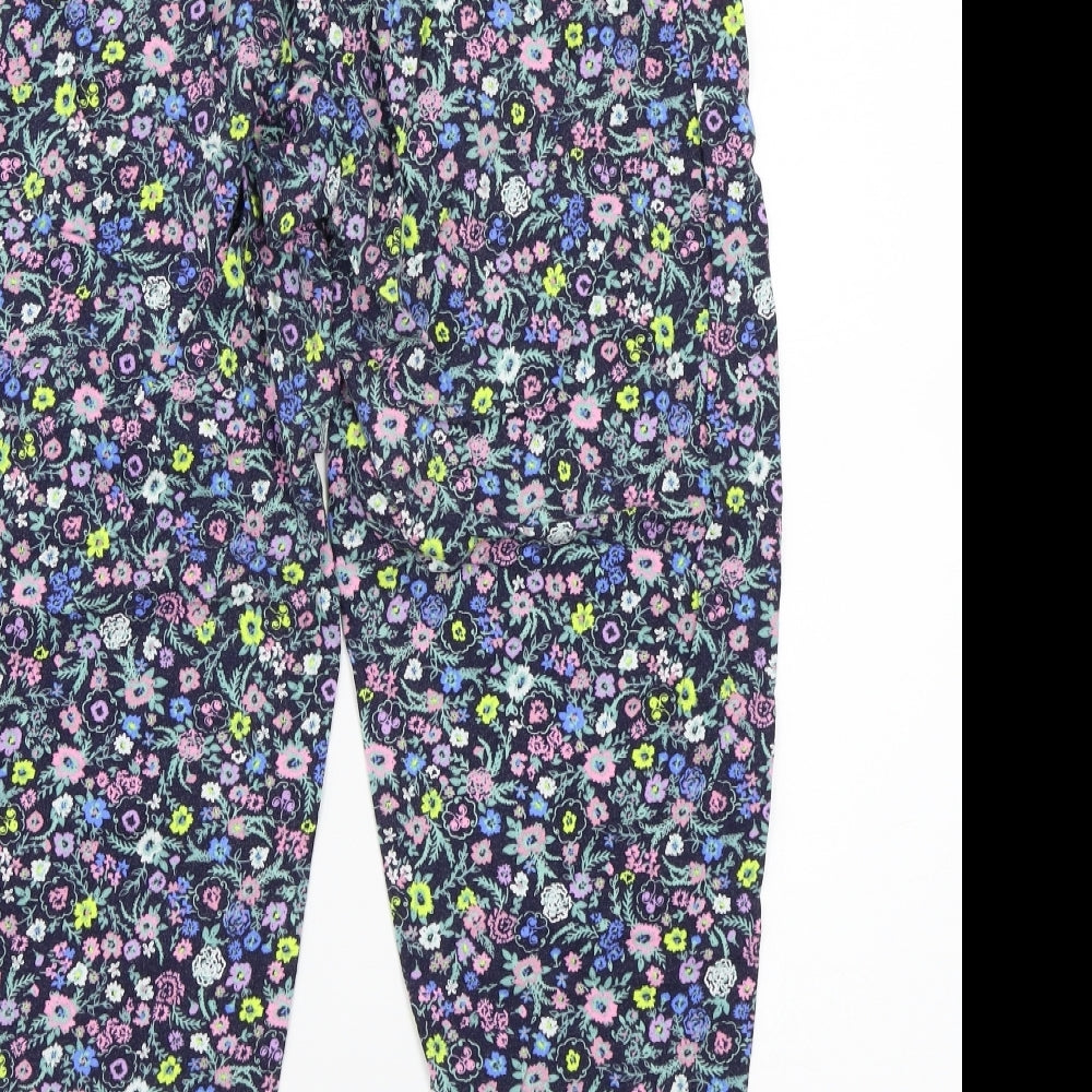 Womens UK Size 14 H&M Regular Fit  Blue Trousers