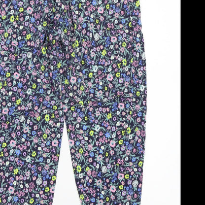 Womens UK Size 14 H&M Regular Fit  Blue Trousers