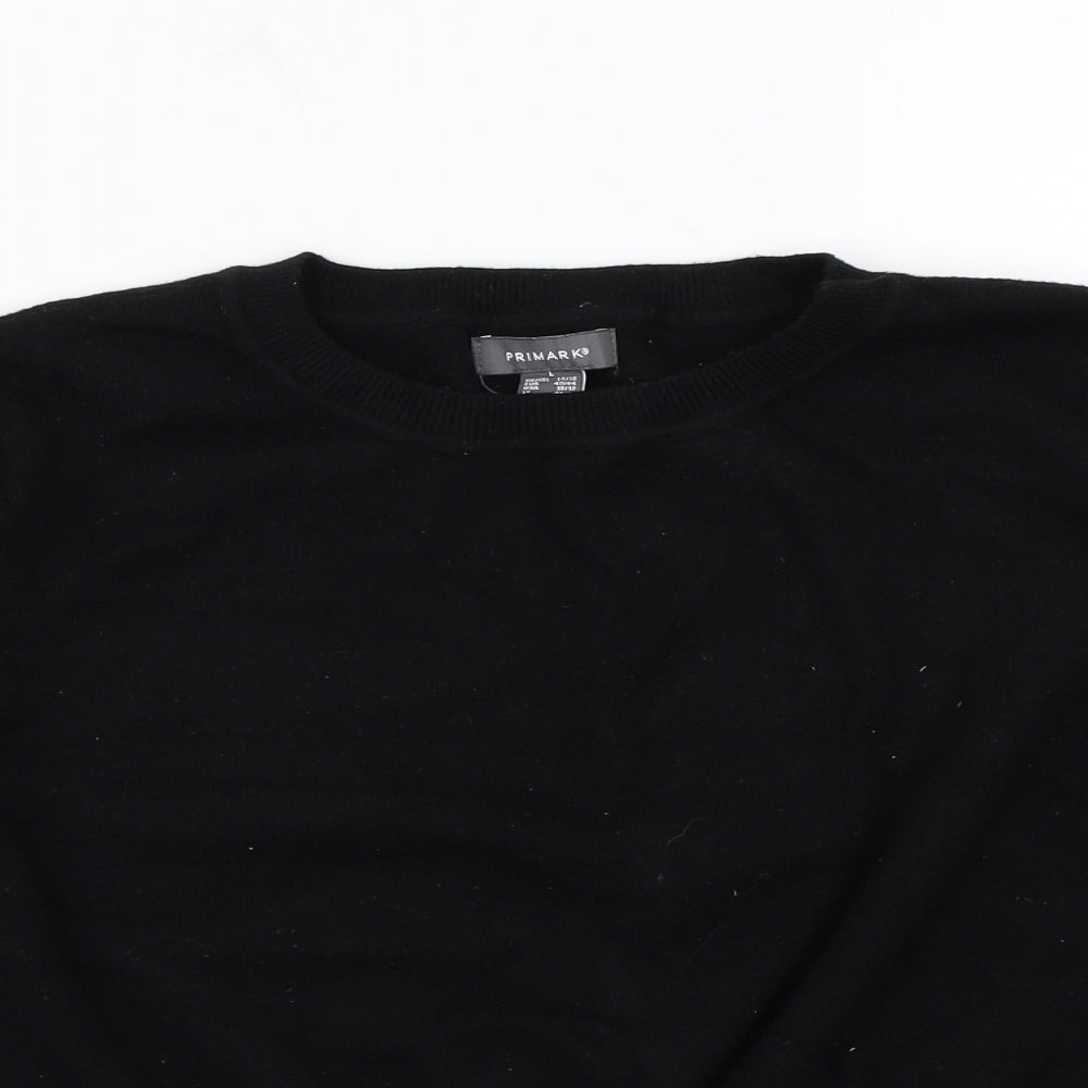 Primark Womens Black   Pullover Jumper Size L