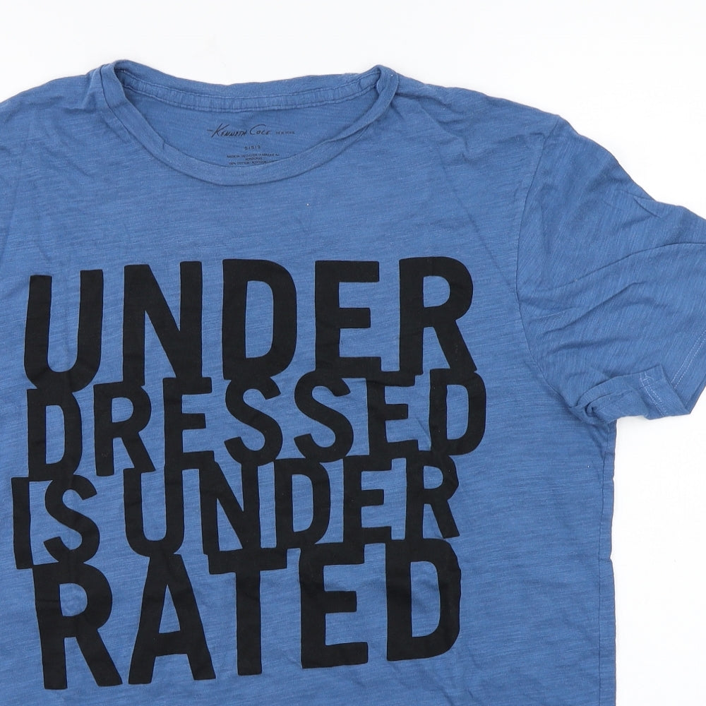 Kenneth Cole Mens Blue    T-Shirt Size S