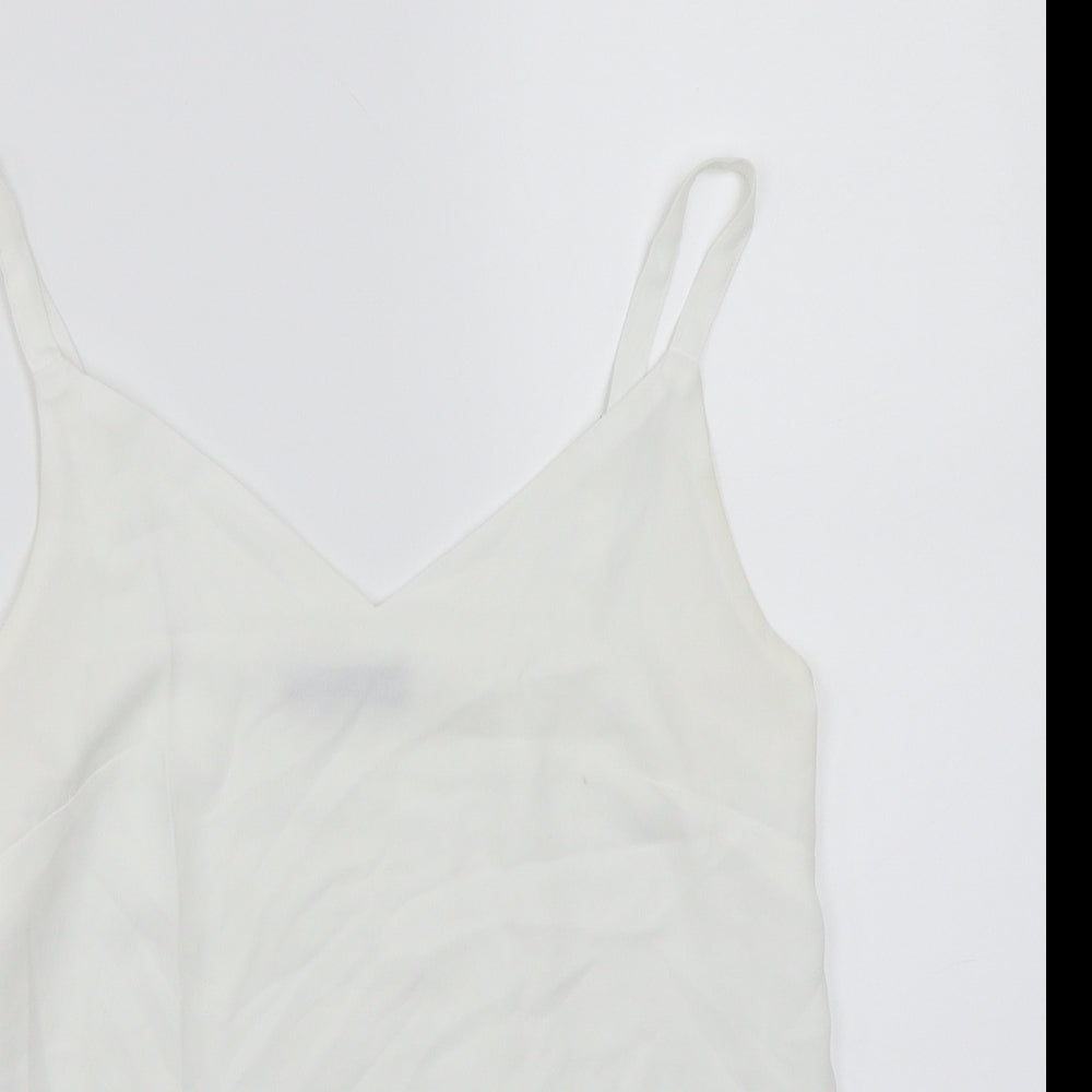 F&F Womens White   Basic Tank Size 10