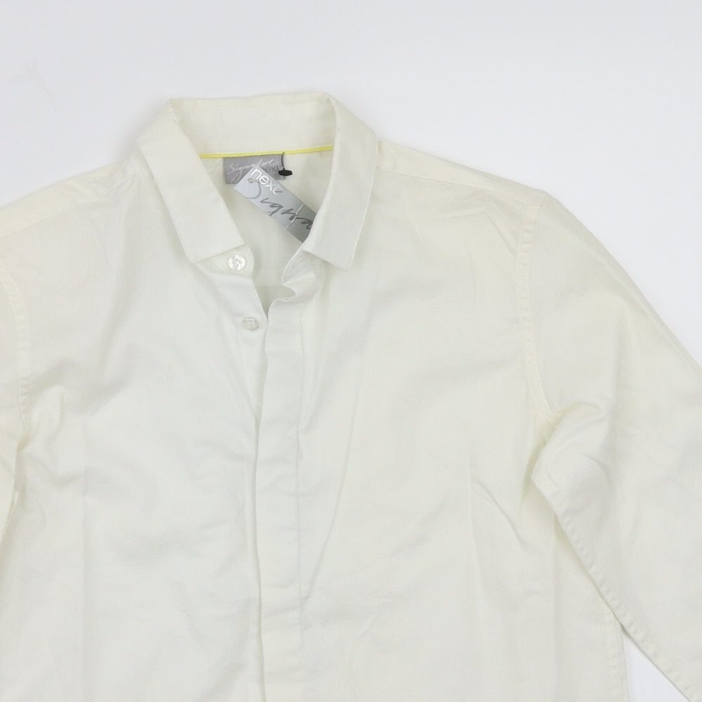 NEXT Girls Ivory   Basic Button-Up Size 9 Years