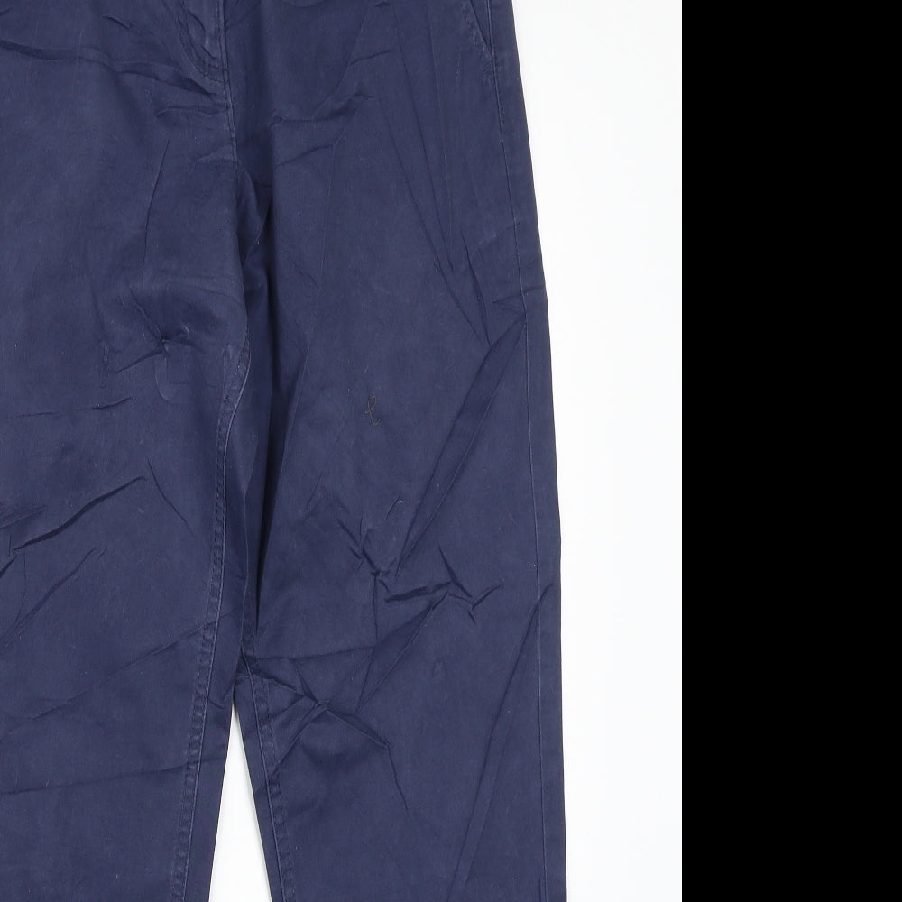 Womens UK Size 12 Preworn Regular Fit  Blue Trousers