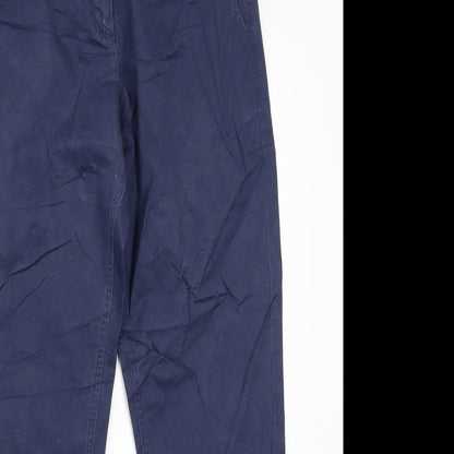 Womens UK Size 12 Preworn Regular Fit  Blue Trousers