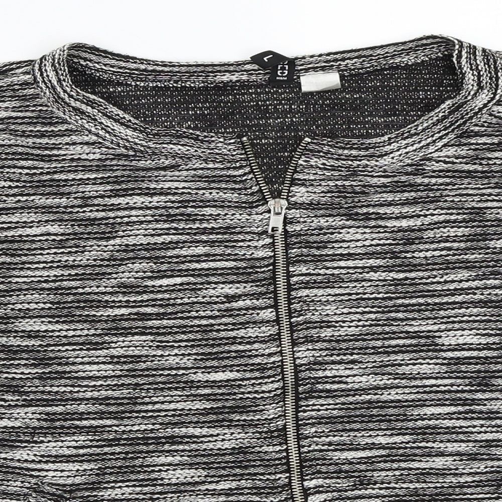 Womens UK Size L H&M Black Jacket