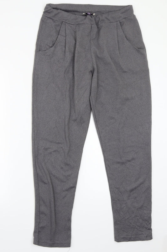 Womens UK Size 12 Arista Regular Fit Sweatpants Grey Trousers
