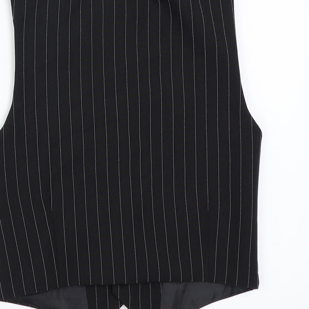 EST Boys Black Striped  Jacket Waistcoat Size 3 Years