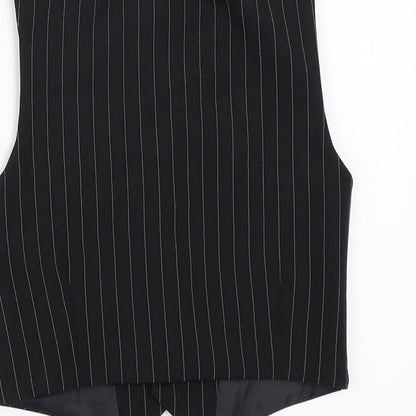EST Boys Black Striped  Jacket Waistcoat Size 3 Years