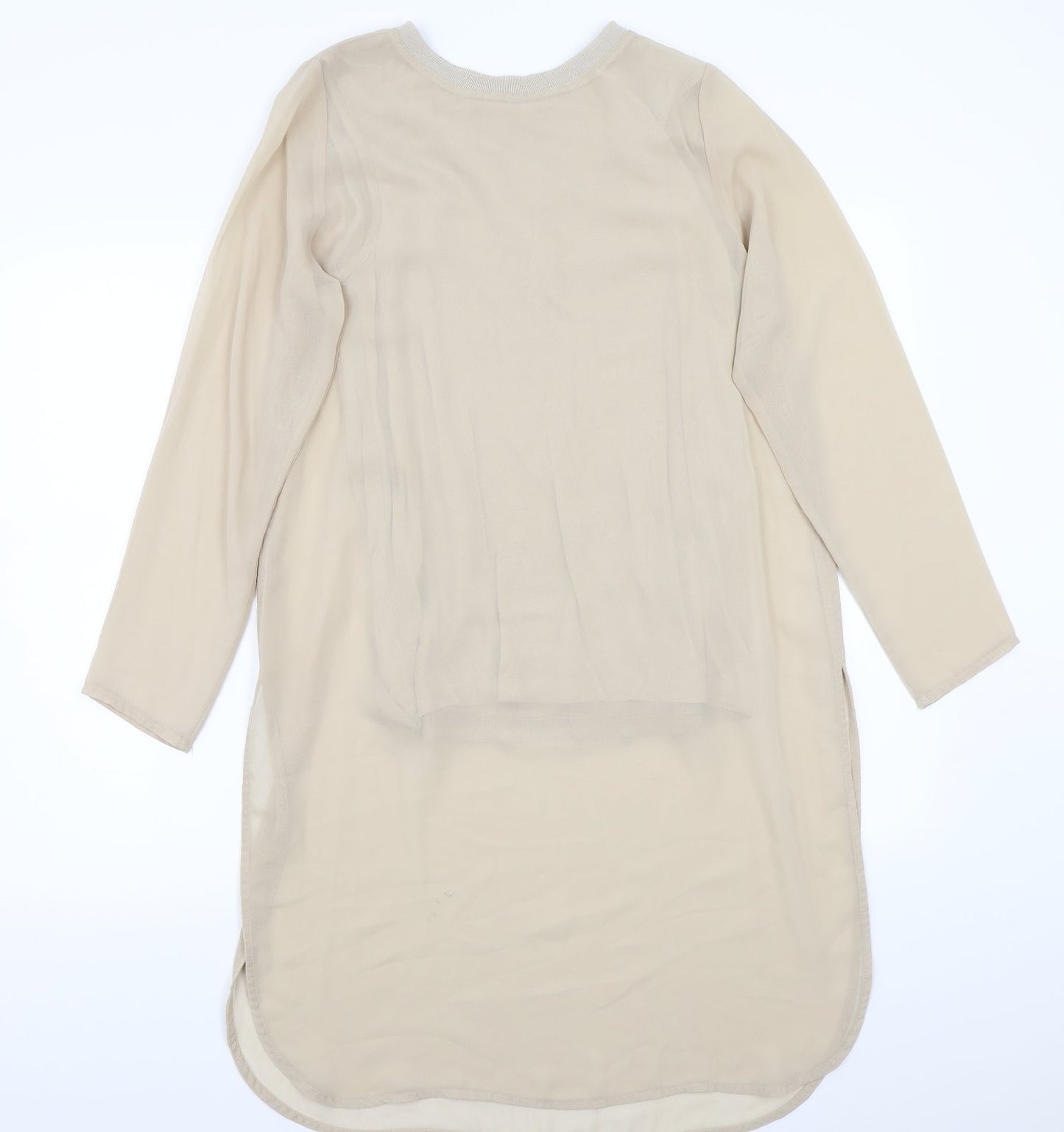 Edit Womens Beige   Basic T-Shirt Size 8