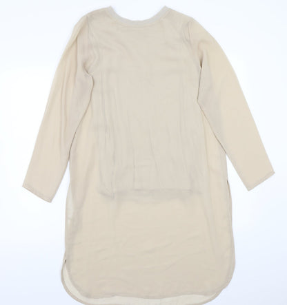 Edit Womens Beige   Basic T-Shirt Size 8