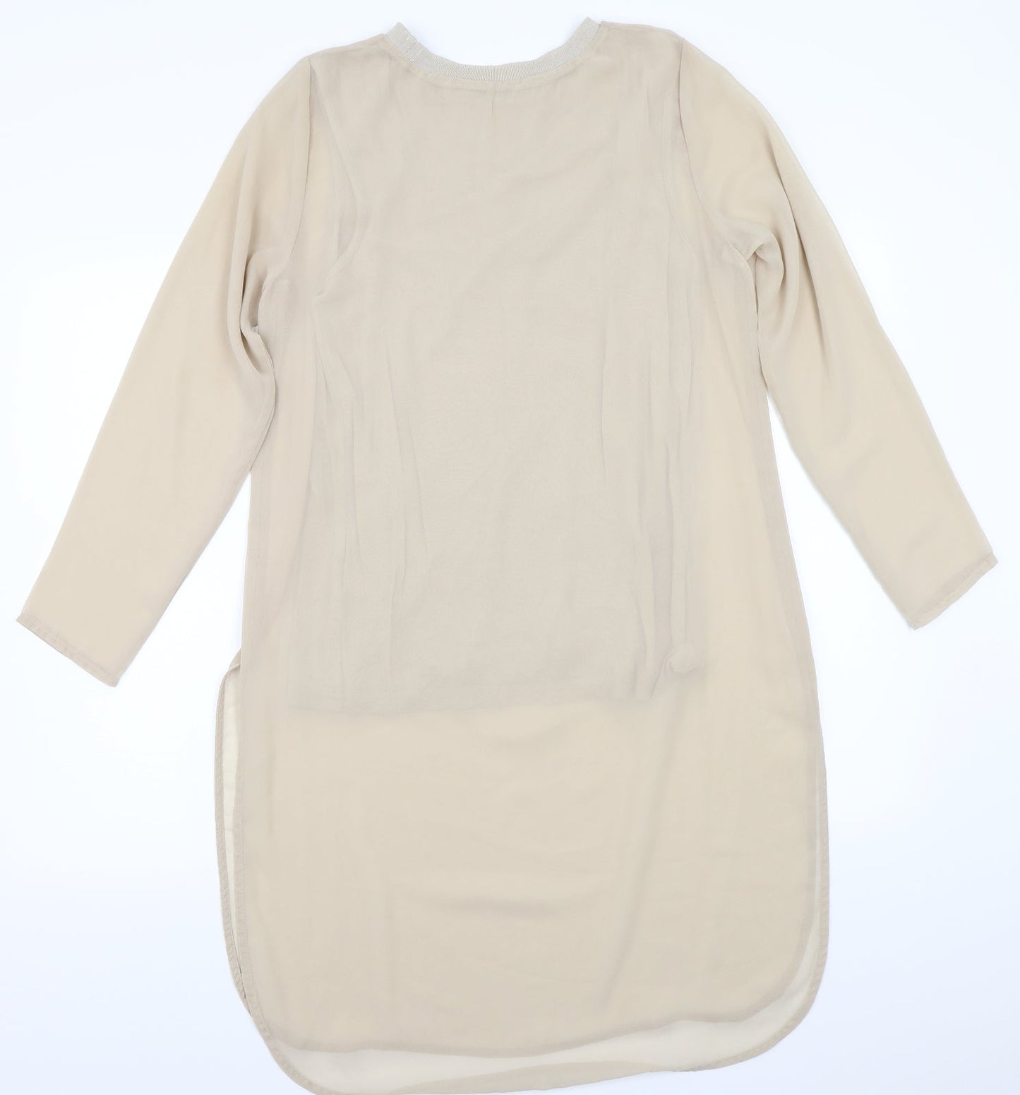 Edit Womens Beige   Basic T-Shirt Size 8