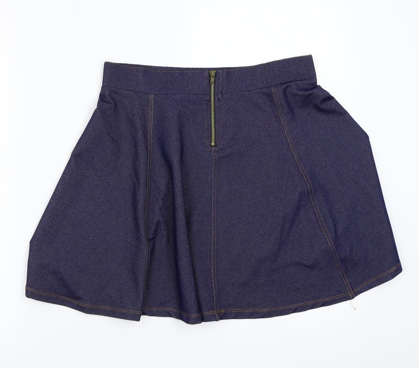 H&M Womens Blue   A-Line Skirt Size S