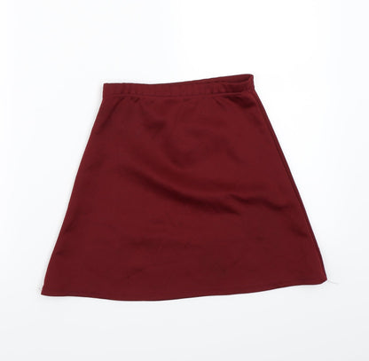 pretty little Thing Womens Red   A-Line Skirt Size 4